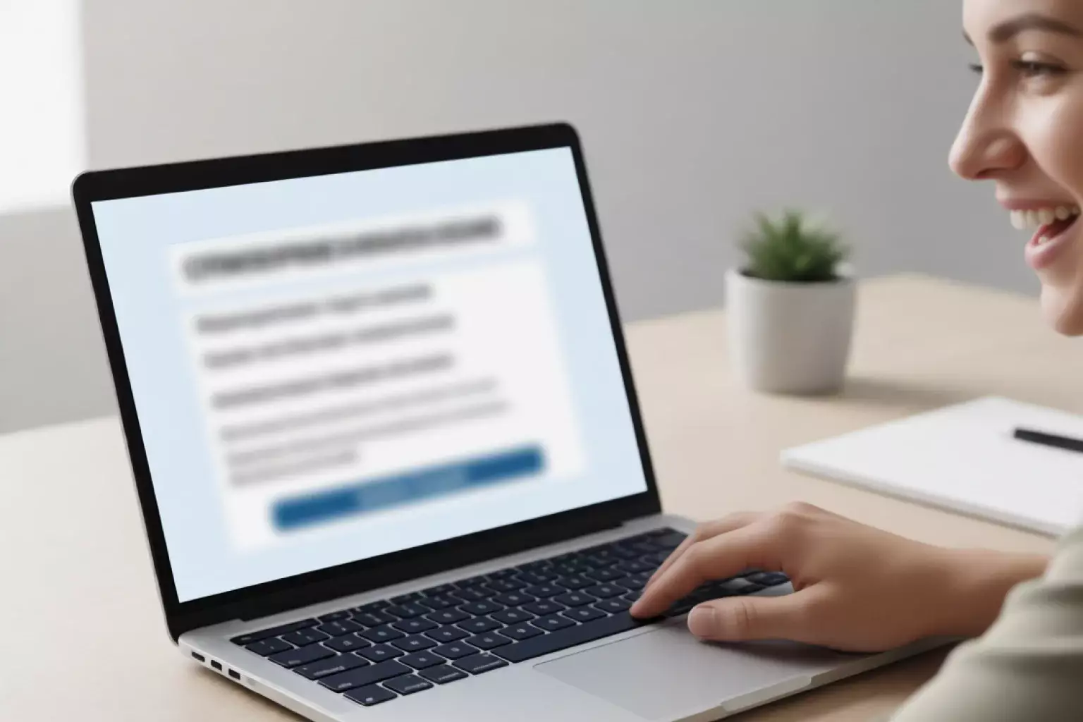 Persona colocando su primera apuesta en pantalla de ordenador